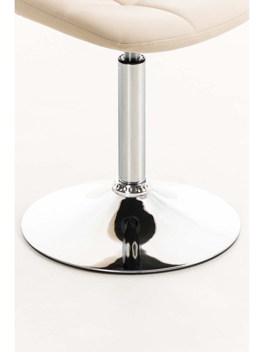 Silla Emil símil piel, crema