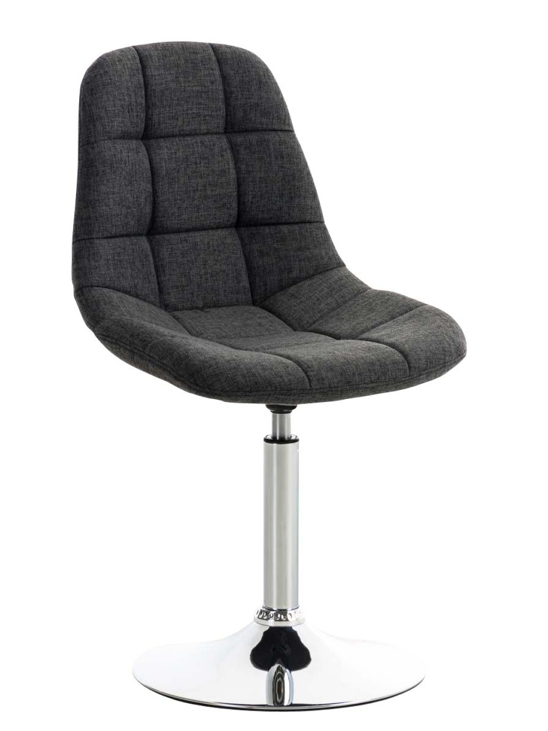 Silla Emil tela, gris oscuro