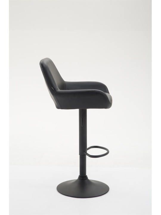 Taburete de bar Braga piel sintética B, negro