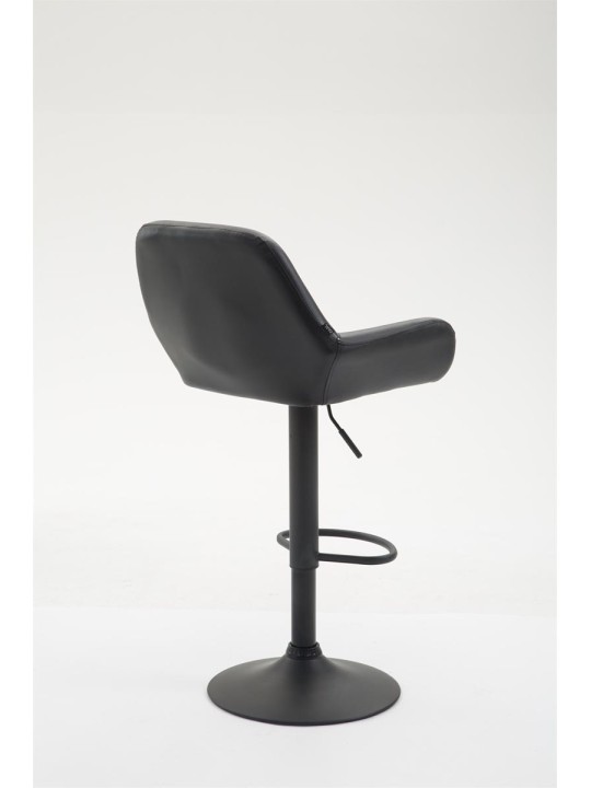 Taburete de bar Braga piel sintética B, negro