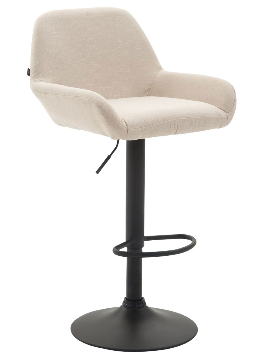 Taburete de bar Braga tela B, crema