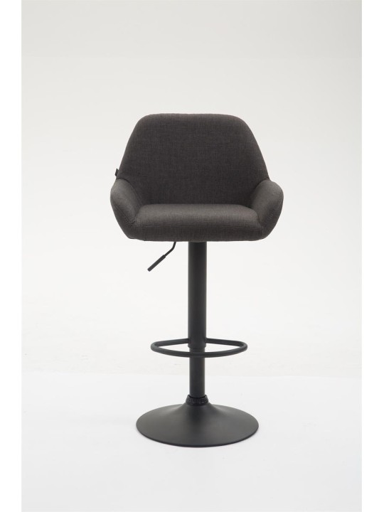 Taburete de bar Braga tela B, gris oscuro