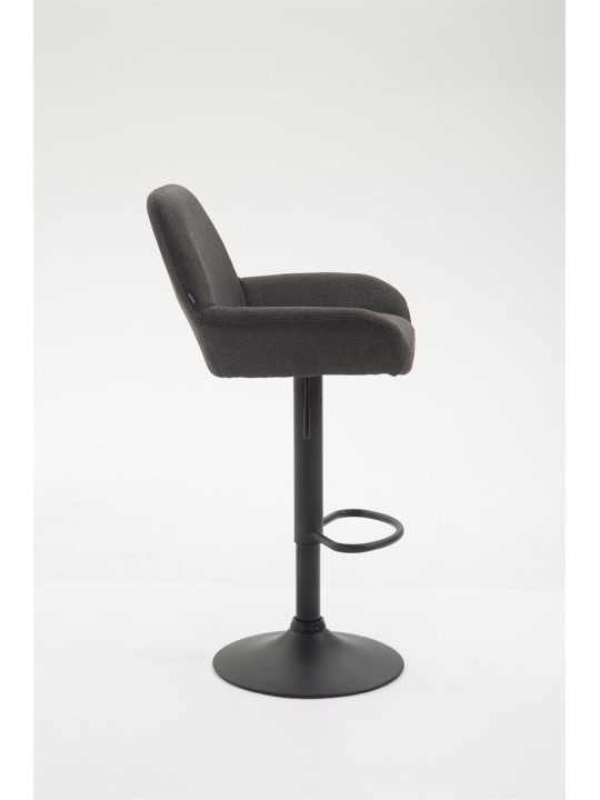 Taburete de bar Braga tela B, gris oscuro