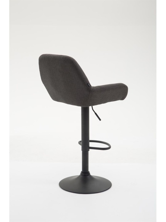 Taburete de bar Braga tela B, gris oscuro