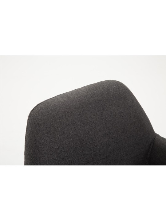 Taburete de bar Braga tela B, gris oscuro