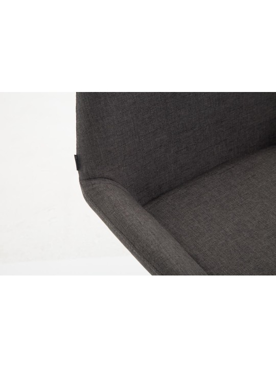 Taburete de bar Braga tela B, gris oscuro