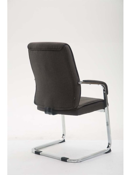 Silla de visita XL tela Anubis, gris oscuro Silla de visita XL tela Anubis, gris oscuro