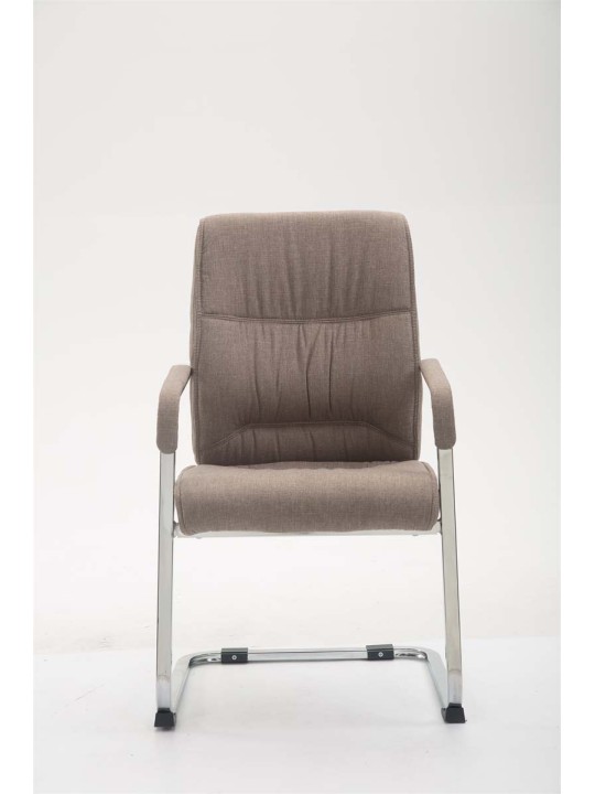 Silla de visita XL tela Anubis, taupe