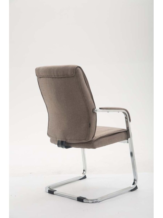 Silla de visita XL tela Anubis, taupe
