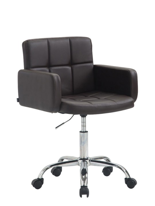 Taburete de trabajo Los Ángeles polipiel, marrón Taburete de trabajo Los Ángeles polipiel, marrón