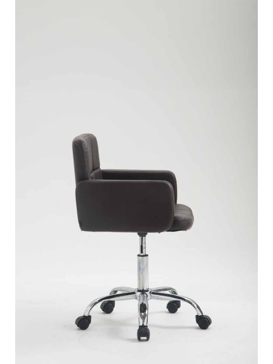 Taburete de trabajo Los Ángeles polipiel, marrón Taburete de trabajo Los Ángeles polipiel, marrón