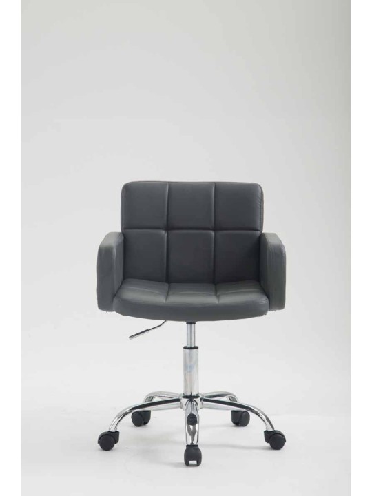 Taburete de trabajo Los Ángeles polipiel, gris Taburete de trabajo Los Ángeles polipiel, gris