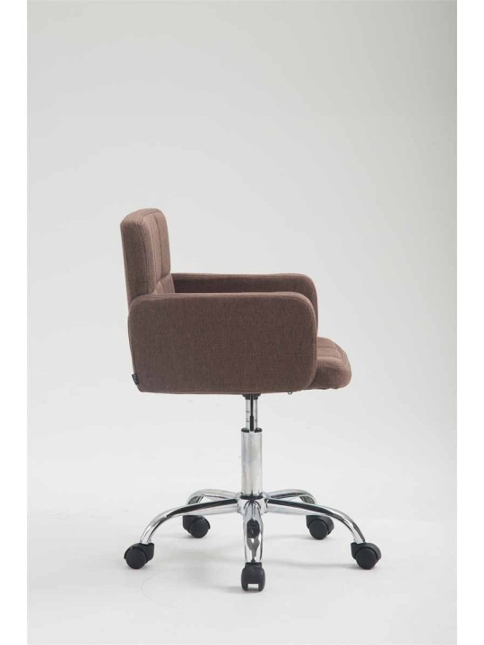 Taburete de trabajo tela Los Ángeles, marrón