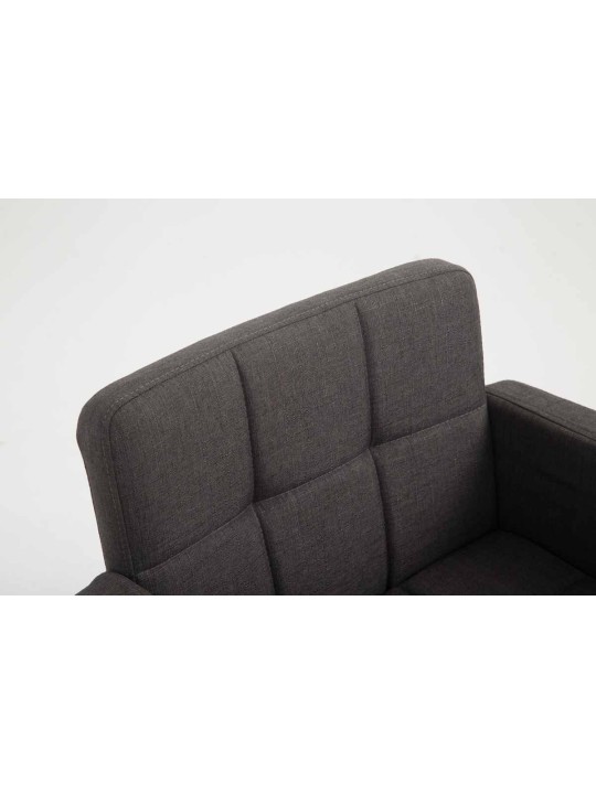 Taburete de trabajo tela Los Ángeles, gris oscuro