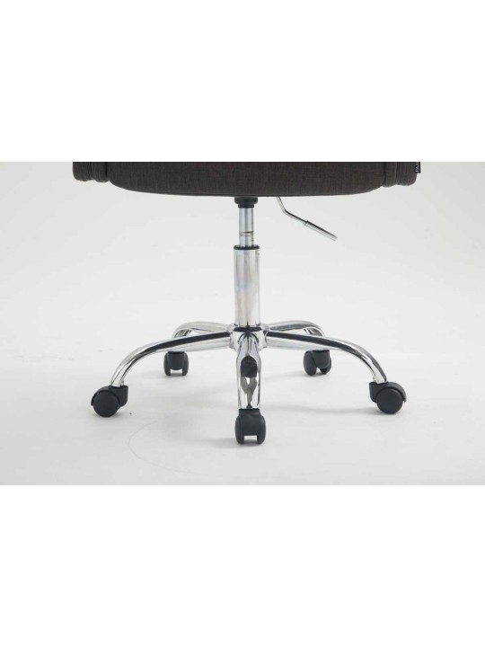 Taburete de trabajo tela Los Ángeles, gris oscuro