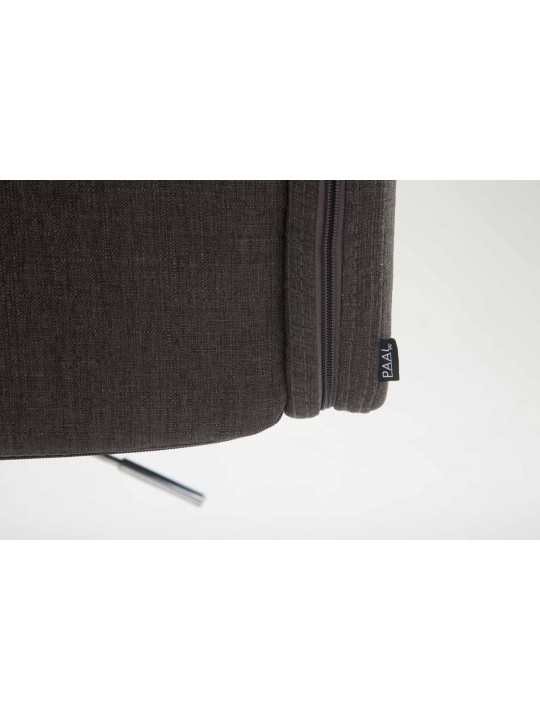 Taburete de trabajo tela Los Ángeles, gris oscuro