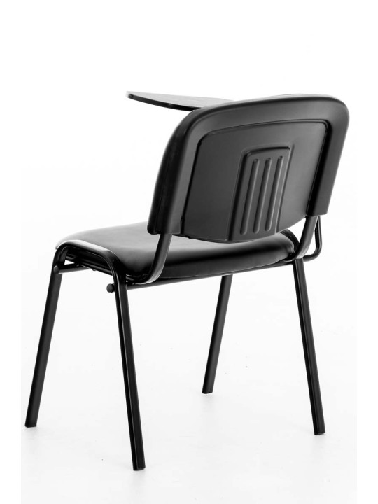 Silla Ken con mesa plegable símil piel, negro Silla Ken con mesa plegable símil piel, negro