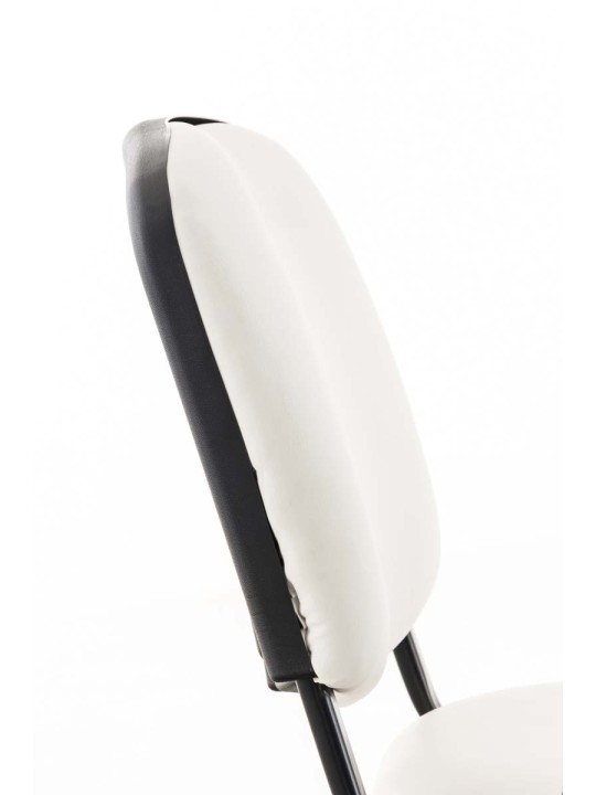 Silla Ken con mesa plegable símil piel, blanco Silla Ken con mesa plegable símil piel, blanco