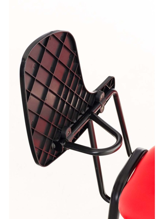 Silla Ken con mesa plegable símil piel, rojo Silla Ken con mesa plegable símil piel, rojo