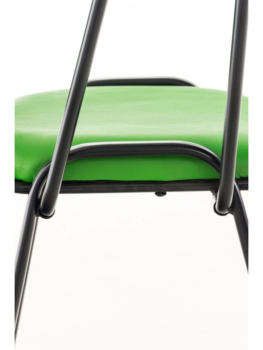 Silla Ken con mesa plegable símil piel, verde Silla Ken con mesa plegable símil piel, verde