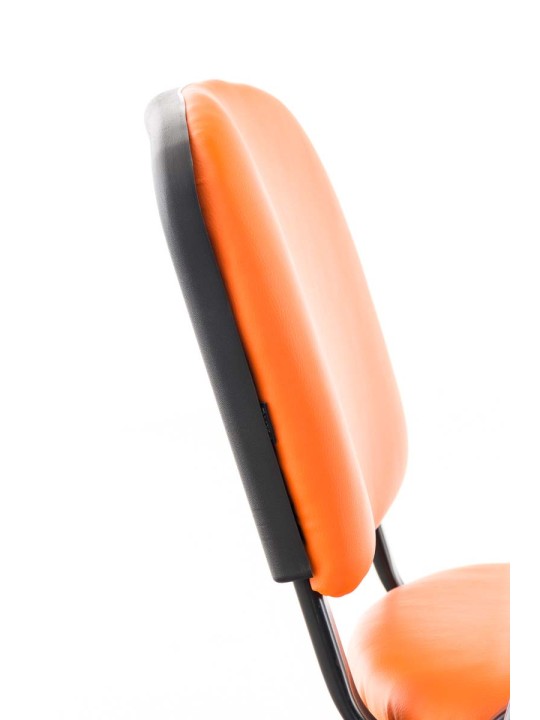 Silla Ken con mesa plegable símil piel, naranja Silla Ken con mesa plegable símil piel, naranja