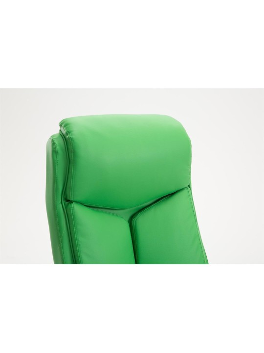 Silla de oficina Vaud piel sintética, verde