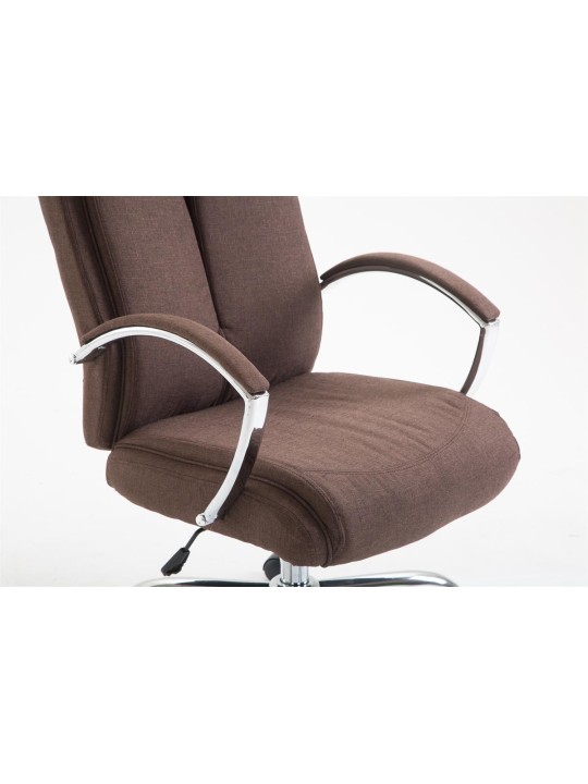 Silla de oficina tela Vaud, marrón