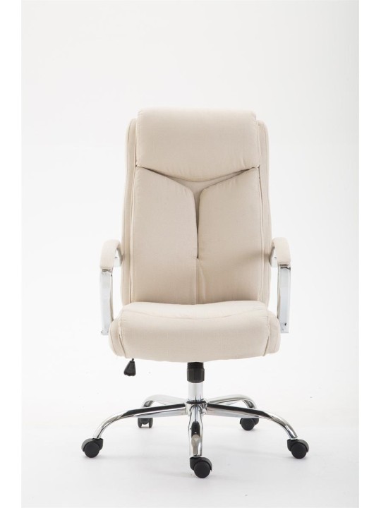 Silla de oficina tela Vaud, crema
