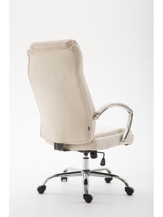 Silla de oficina tela Vaud, crema