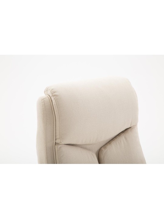 Silla de oficina tela Vaud, crema