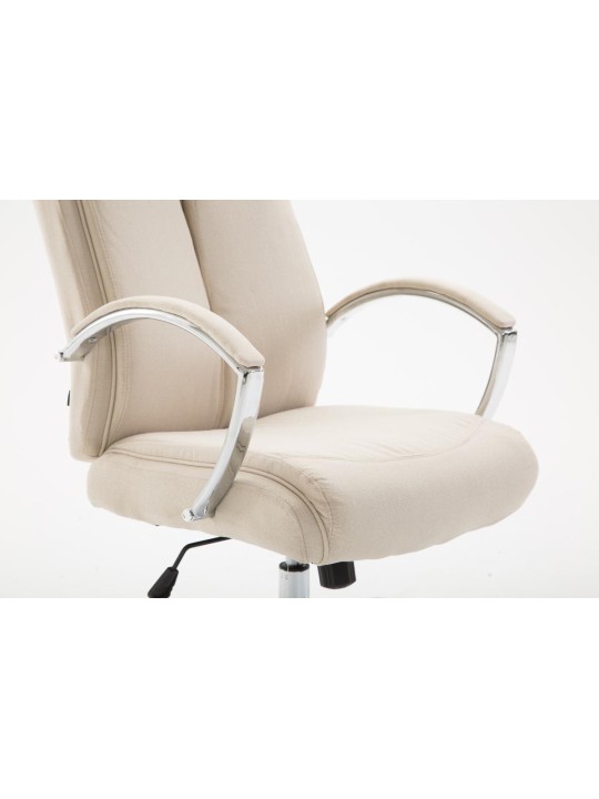 Silla de oficina tela Vaud, crema