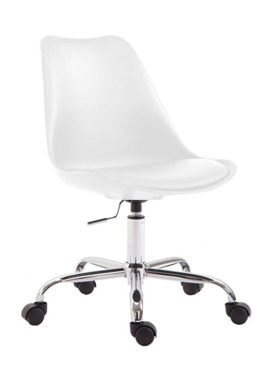 Silla de oficina Toulouse plástico, blanco