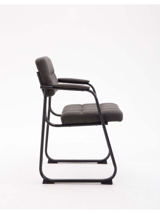 Silla de visita Canadá B tela, gris oscuro