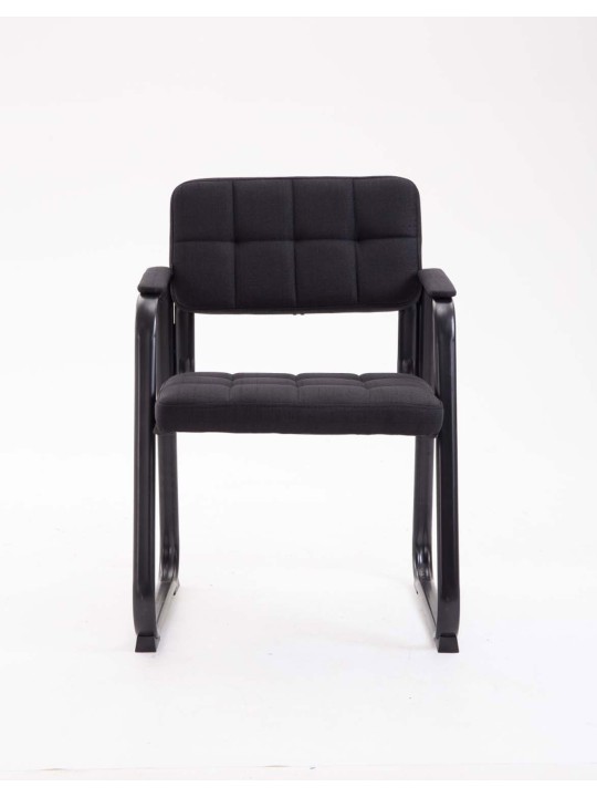 Silla de visita Canadá B tela, negro