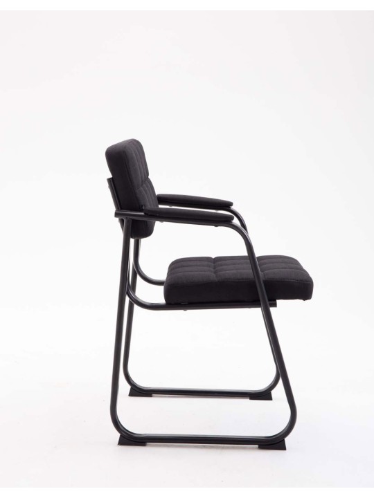 Silla de visita Canadá B tela, negro