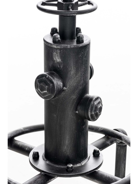 Taburete de bar Lumos, madera, plata antigua