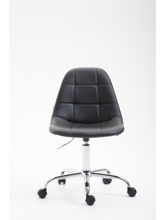 Silla de oficina Reims piel sintética, negro