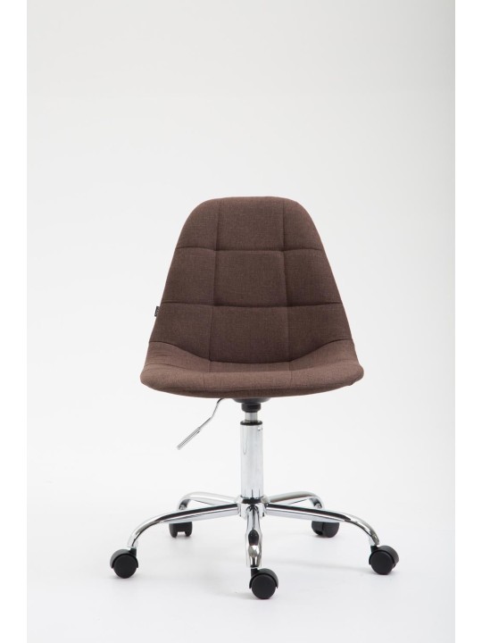 Silla de oficina tela Reims, marrón
