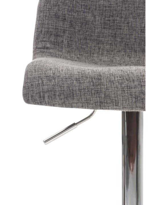 Taburete de bar Hoover tela C, gris claro