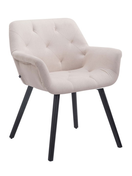 Silla de visita Cassidy tela, beige