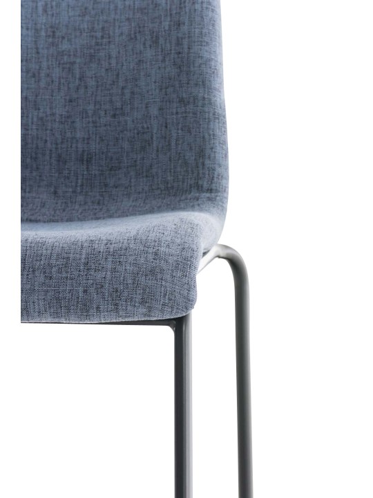 Taburete de bar Tela Hoover Estructura de 4 pies, azul Taburete de bar Tela Hoover Estructura de 4 pies, azul