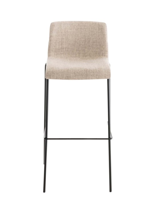 Taburete de bar Tela Hoover Estructura de 4 pies, crema Taburete de bar Tela Hoover Estructura de 4 pies, crema