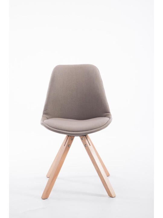Silla de visita tela Toulouse Natura Square, taupe Silla de visita tela Toulouse Natura Square, taupe