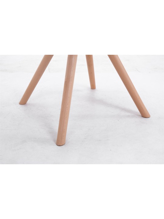 Silla de visita tela Toulouse Natura redonda, taupe Silla de visita tela Toulouse Natura redonda, taupe