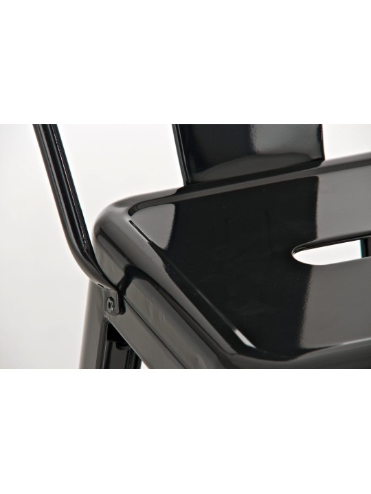 Juego de 2 taburetes de bar Aiden, negro Juego de 2 taburetes de bar Aiden, negro