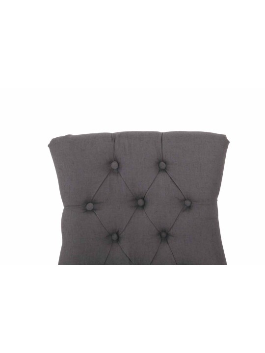 Silla de comedor Aberdeen tela antiguo-claro, gris oscuro
