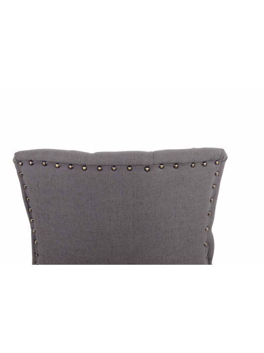 Silla de comedor Aberdeen tela antiguo-claro, gris oscuro