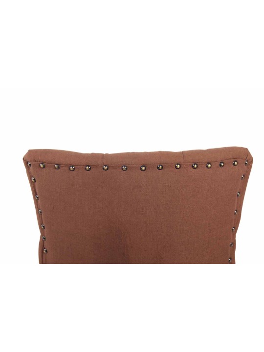 Silla de comedor Aberdeen tela antigua, marrón