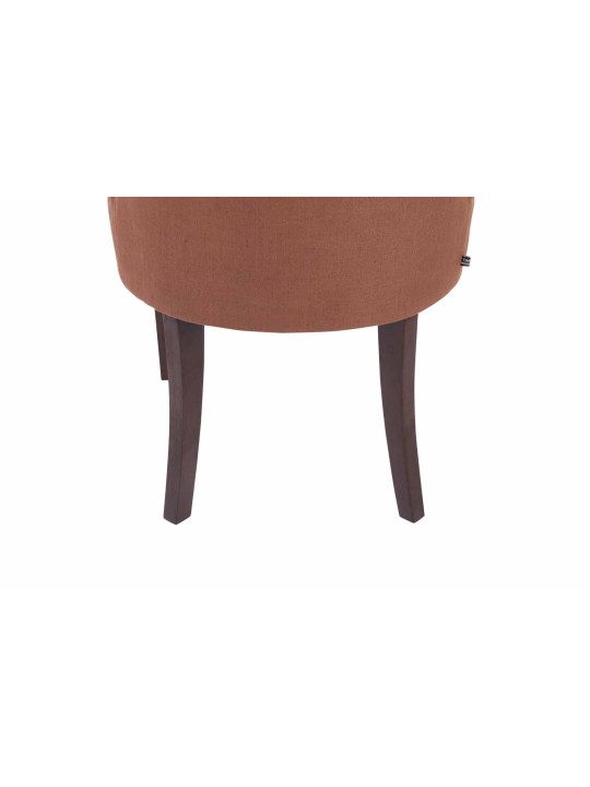Silla de comedor Aberdeen tela antigua, marrón