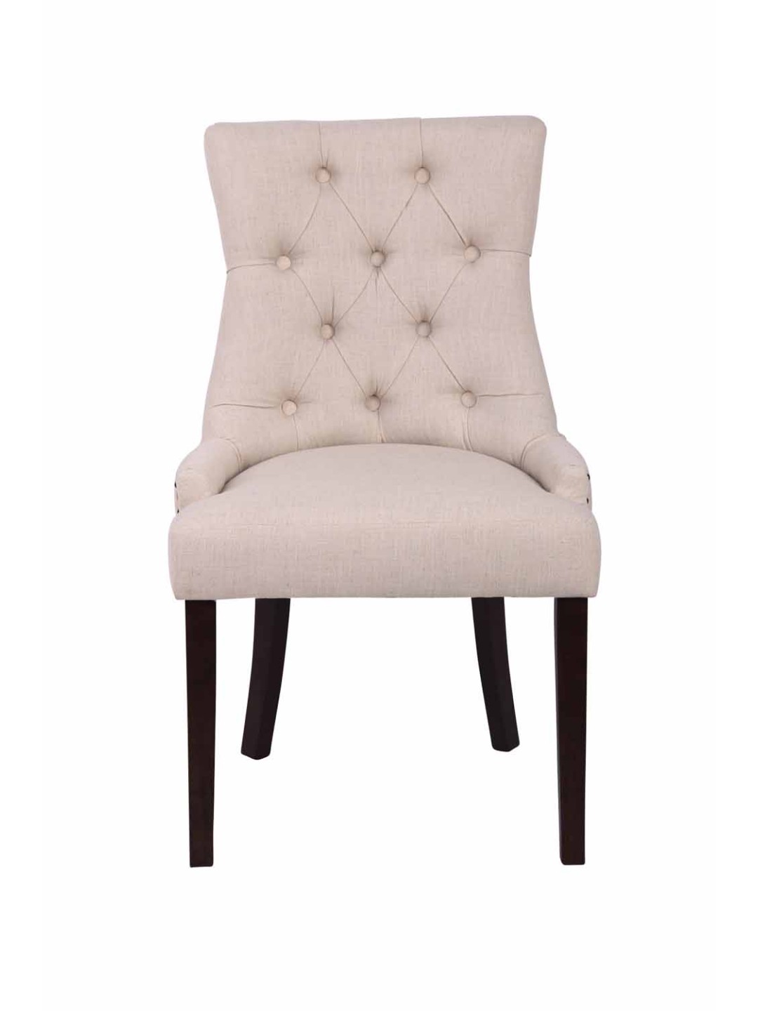 Silla de comedor Aberdeen tela antigua, crema